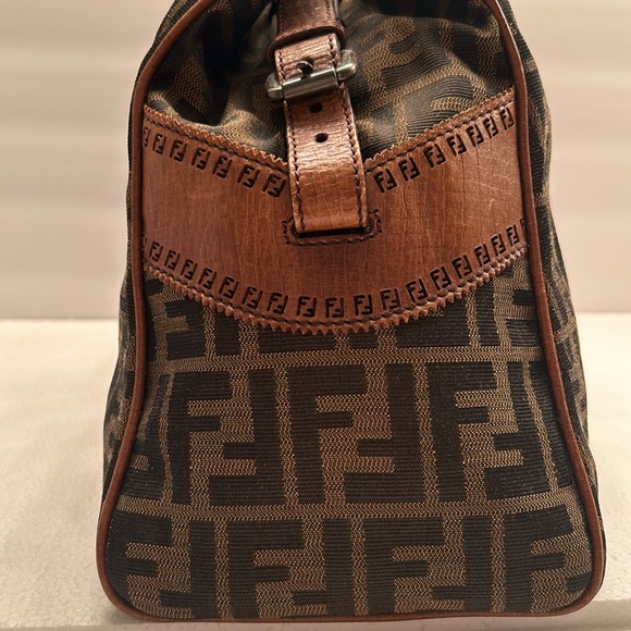 🌼🌺🌸FENDİ AUTHENTIC VINTAGE ZÜCCA DU JOUR BAG - Picture 3 of 14